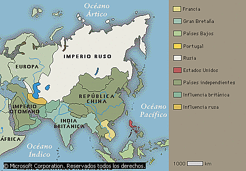 AUGE DE LA EXPANCIÓN IMPERIALISTA EN ASIA,AFRICA Y OCEANIA 1713 - 1800