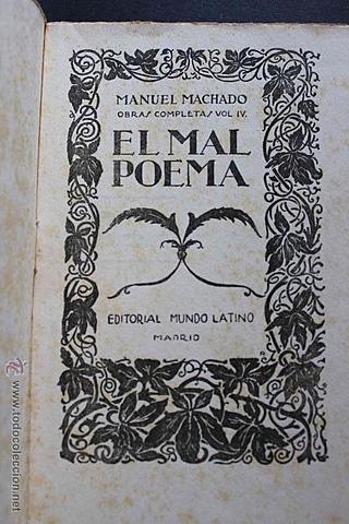El mal poema - Manuel Machado