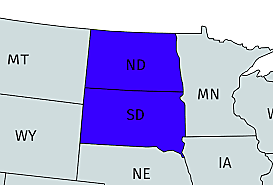 North and south dakota were admitted to the 39th and 40th states