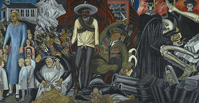 “The Epic of American Civilization” by José Clemente Orozco at the Baker Library at Dartmouth College