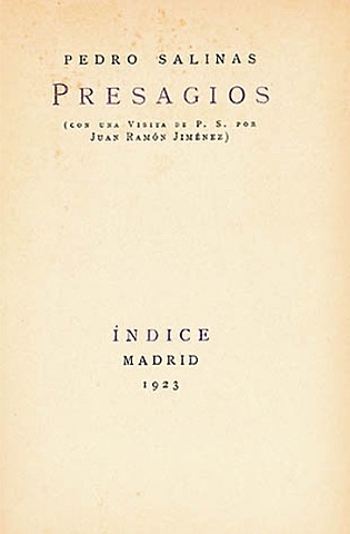 PRESAGIOS - PEDRO SALINAS