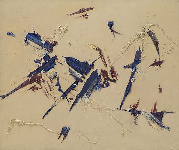 PAINTING: "Éclatement (Outburst)" Judit Reigl 1956