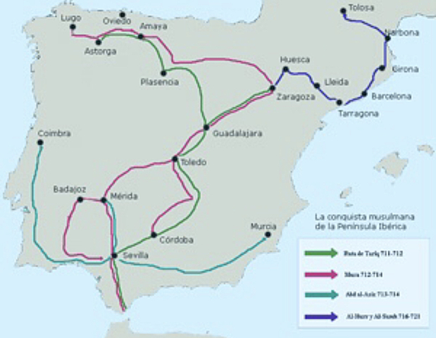 Penetración musulmana en la Península