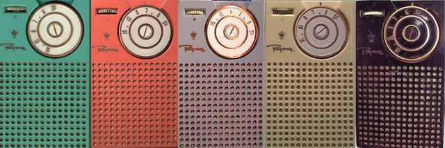 The First "transistor radio" went on sale in the U.S. named The Regency TR-1