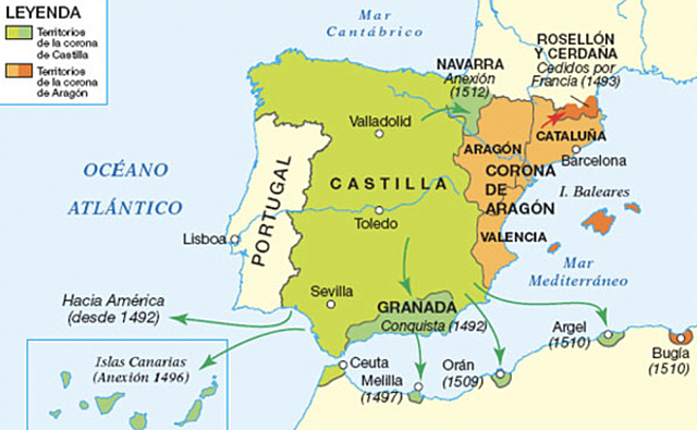 Unión de Castilla y Aragón bajo los Reyes Católicos
