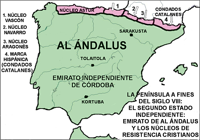 Proclamación del emirato independiente de Al-Ándalus