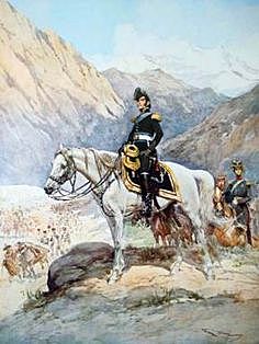 San Martin Crossing the Andes