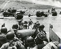 D-Day Invasion by American, British, and Canadian Troops