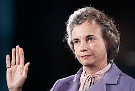 Sandra Day O’Connor is sworn in as the first woman Supreme Court Justice