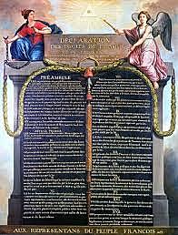 France writes The Declaration of Rights of Man