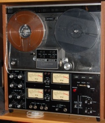 Multitrack analog tape recording starts being used in recording studios