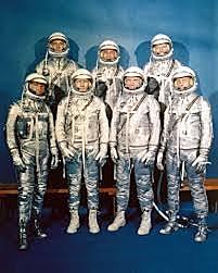 NASA selects the first seven military pilots to become the Mercury Seven, first astronauts of the United States