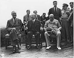 The development of the first atomic bomb is signed into agreement between the Prime Minister of Great Britain, Winston Churchill, and President Franklin D. Roosevelt in Hyde Park, New York.