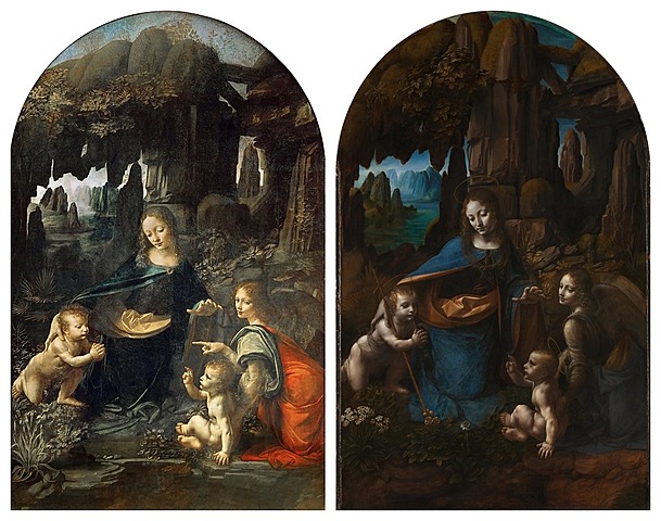 Le due Vergine delle Rocce, Leonardo 83-86