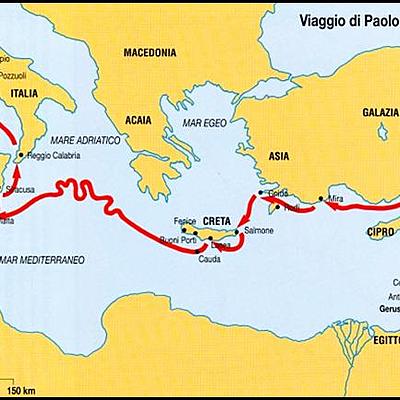 Timeline: quarto viaggio di San Paolo
