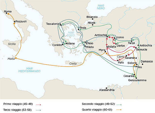 Inizio viaggio di Paolo