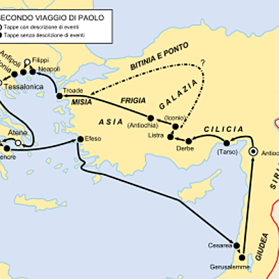Timeline: Il secondo viaggio apostolico di Paolo