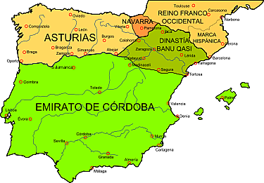 Surgimiento de los reinos de Asturias, Pamplona y de los condados de Aragón