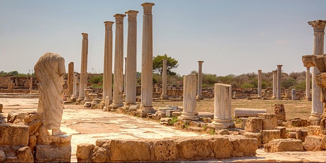 arrivo a Salamina di Cipro