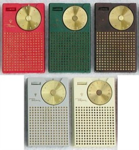 The first tansistor radio went on sale in the U.S.