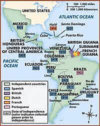 Independence of Latin America continue