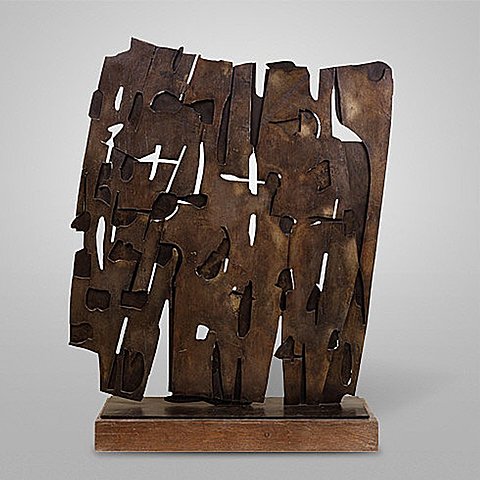 SCULPTURE: "Mythical Conversation" (Colloquio Mitico) Pietro Consagra 1959