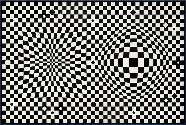 PAINTING: "VEGA III" Victor Vasarely 1957