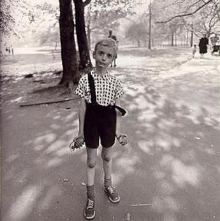 PHOTOGRAPH Child with Toy Hand Grenade in Central Park, N.Y.C. 1962