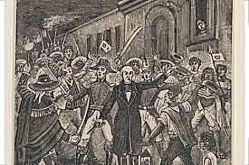 HE END OF THE FIRST STAGE OF THE INDEPENDENCE OF MEXICO