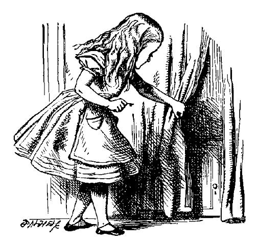 Alice fails to get into the special garden