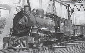 Llegada de la primera Locomotora al pais