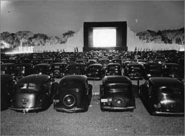 The first Drive-In Movie Theater in Camden, NJ