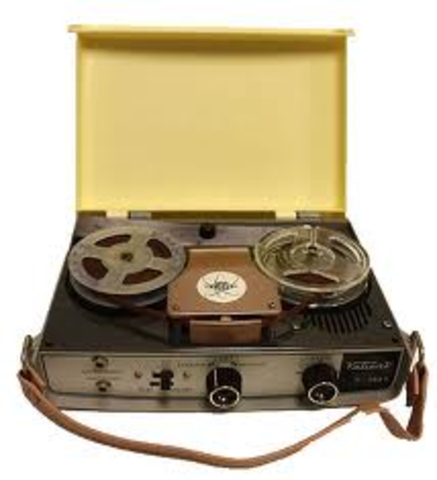 Captured German magnetic tape recorders brought to the United States