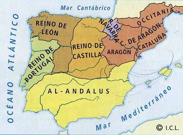 Grandes avances territoriales de los reinos cristianos peninsulares.