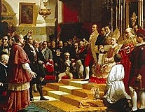 Nacimiento de las cortes de Castilla y León.