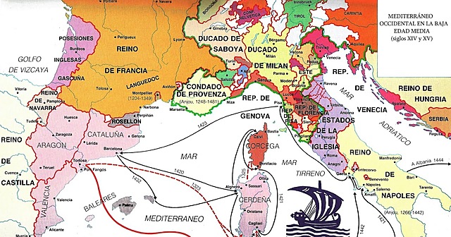 Los almogávares entregan a Aragón los ducados de Atenas y Neopatria.