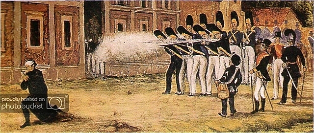 The heads of Hidalgo, Allende, Aldama and Abasolo hang