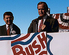 George Bush Sr elected president