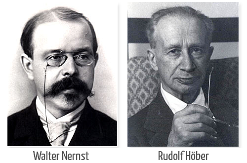 Walter Nernst y Rudolf Höber