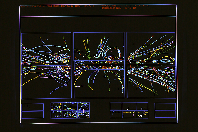 First proton-antiproton collisions