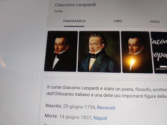 Nascita Giacomo leopardi