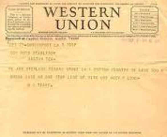 Western Union stopped delivering telegrams as of this date