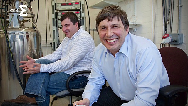 Андрей Гейм и Константин Новосёлов