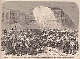 Protesta estudiantil en la Noche de San Daniel.