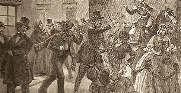 Protesta estudiantil en la Noche de San Daniel