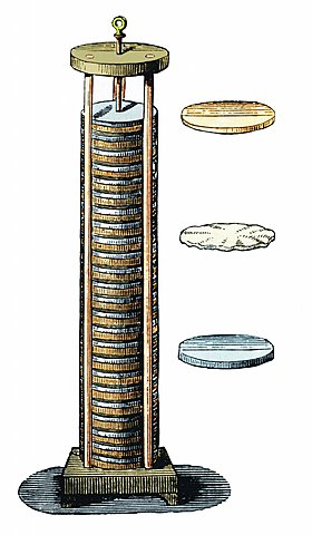 Première pile électrique