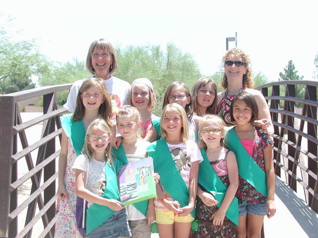 I bridged from Brownies to Junior Girl Scouts.