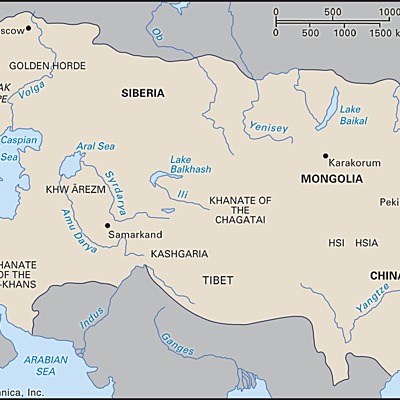 Timeline: Rise and Fall of the Mongolian Empire