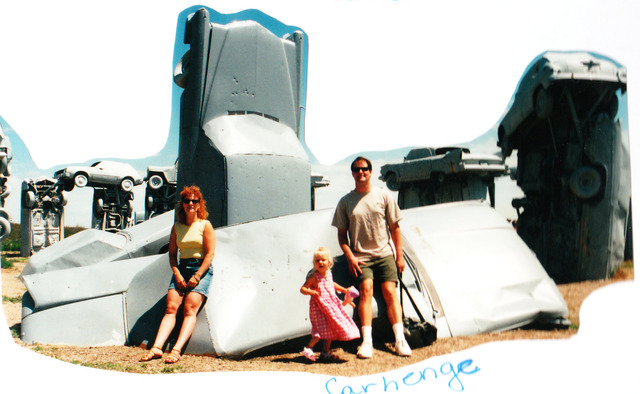I visited carhenge in Nebraska.