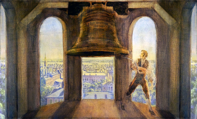 The Liberty arrives and is installed in the Pennsylvania State House